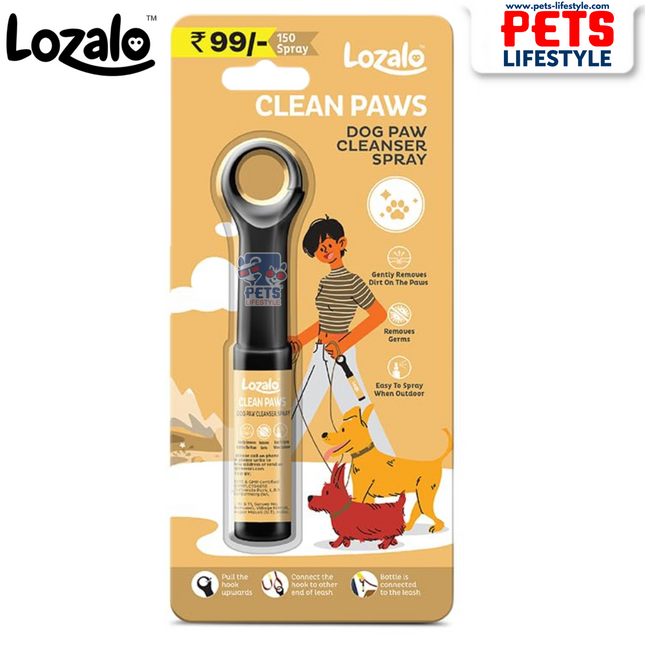 Lozalo Clean Paws – Dog Paw Cleanser Spray 22 ml