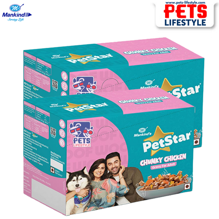 Mankind PetStar Chunky Chicken Adult Gravy – 120gm