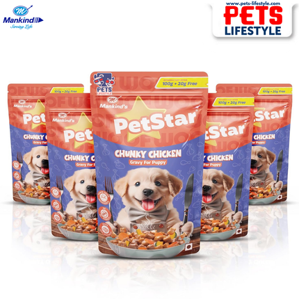 Mankind PetStar Chunky Chicken Puppy Gravy Food