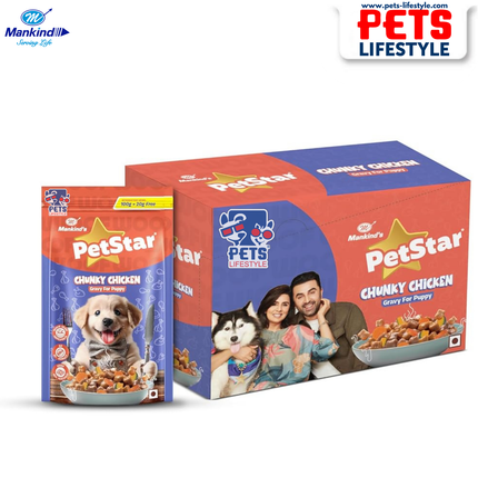 Mankind PetStar Chunky Chicken Puppy Gravy Food