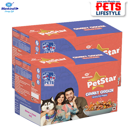 Mankind PetStar Chunky Chicken Puppy Gravy Food