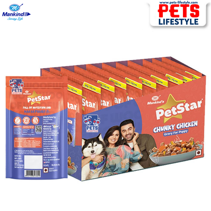 Mankind PetStar Chunky Chicken Puppy Gravy Food