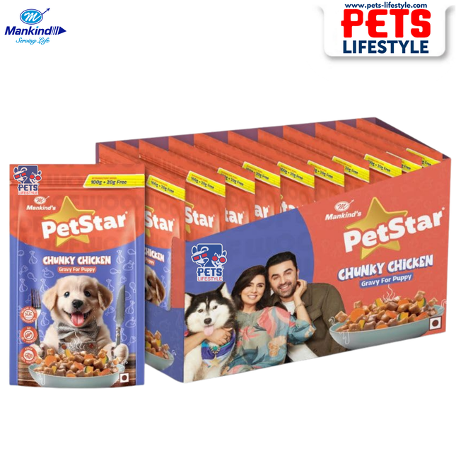 Mankind PetStar Chunky Chicken Puppy Gravy Food