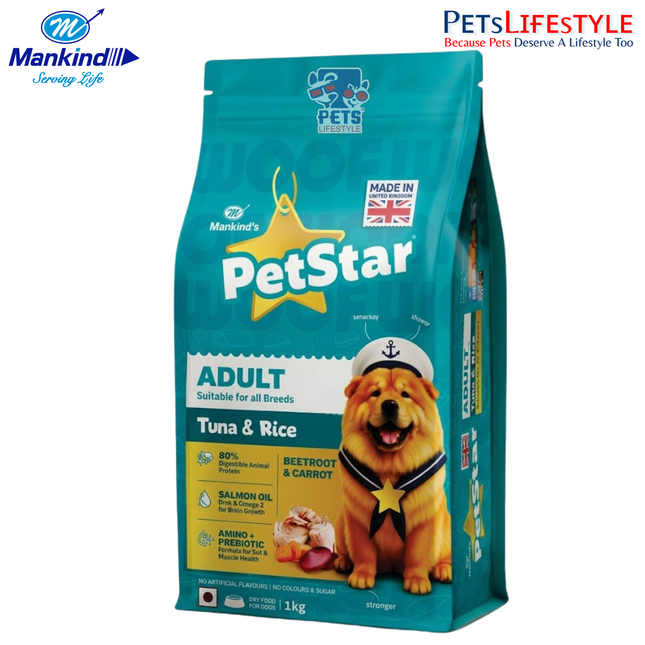 Mankind PetStar Adult Tuna & Rice Dry Dog Food