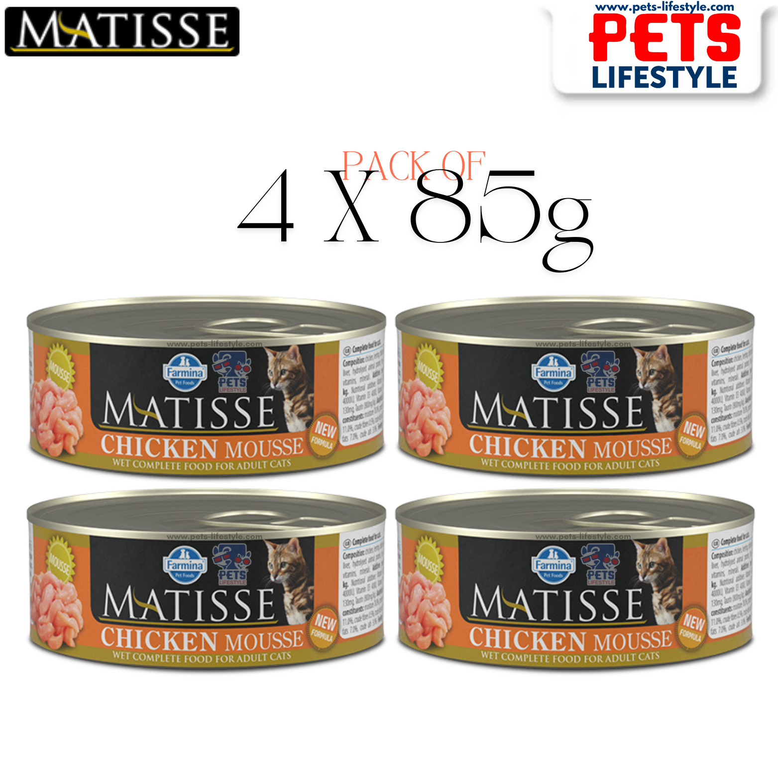 Buy Farmina Wet Food Matisse Cat Mousse Chicken 85g at Lowest Prices
