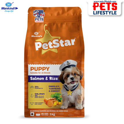 Mankind Petstar Salmon & Rice Puppy Dog Dry Food