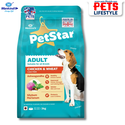Mankind PetStar Chicken & Wheat Adult Dog Dry Food