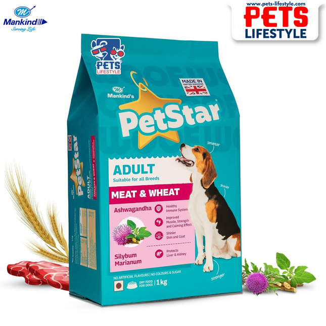 Mankind PetStar Meat & Wheat Adult Dog Dry Food