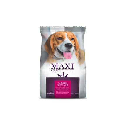 Maxi Adult Chicken and Liver Dog Dry Food