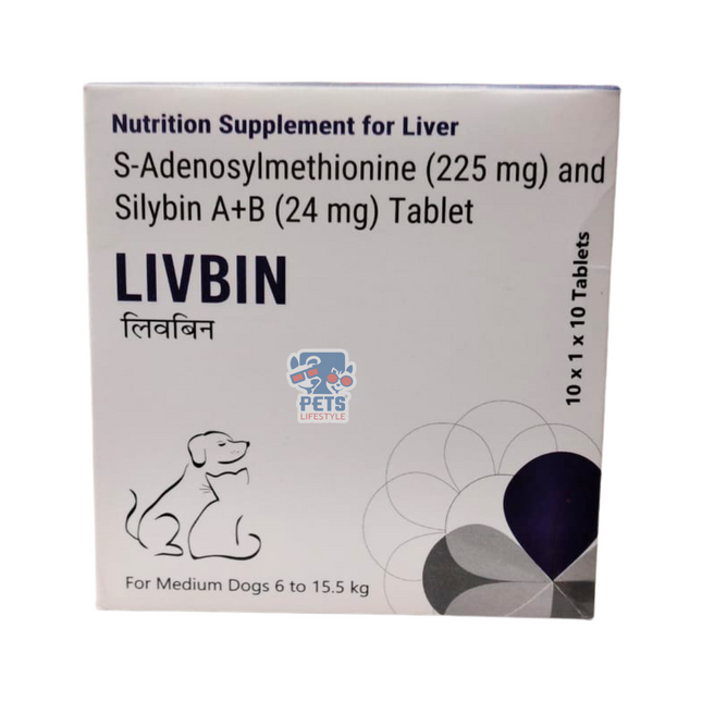 Medilogy Biotech LIVBIN Tablet For Medium Dogs 6 To 15.5 kg