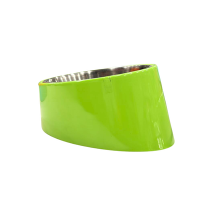 Canine Desk Melamine (L) Bowl For Dogs & Cats (SLAN) Green