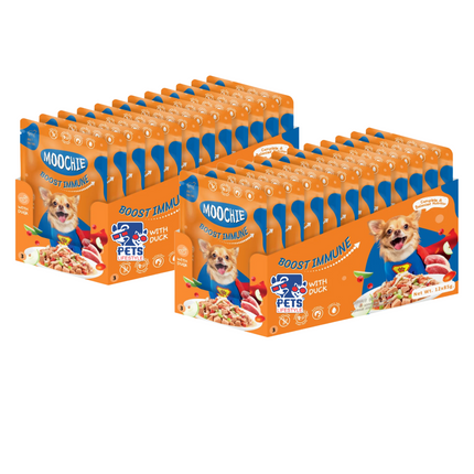 Moochie Boost Immune, With Duck Meat Gravy Wet Dog Food Adults