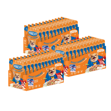 Moochie Boost Immune, With Duck Meat Gravy Wet Dog Food Adults