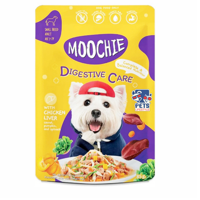 Moochie Digestive Care With Chicken Liver Gravy Wet Dog Food