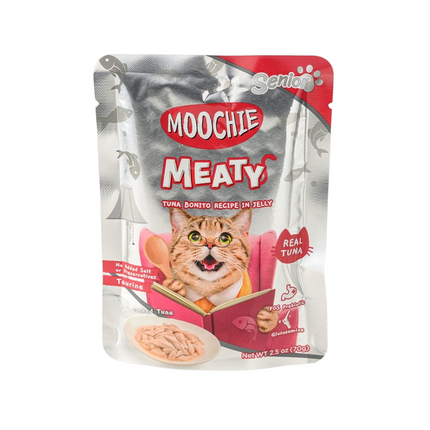 Moochie MEATY Tuna & Bonito Recipe in Jelly for Adult Cats - 70 g