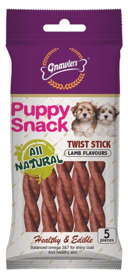 Gnawlers Twisted Stick Lamb Flavour (80gms)