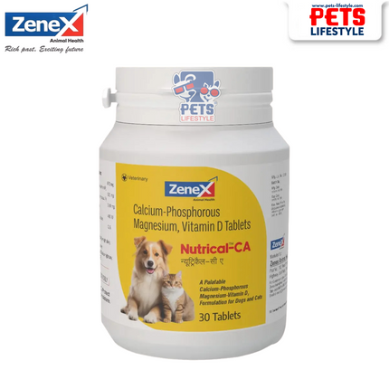 Zenex Nutrical-CA (Veterinary Calcium Supplement for Pets) 30 Tabs