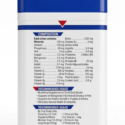 Vetoquinol Nutrisam chew total Tablets  (30 tab )