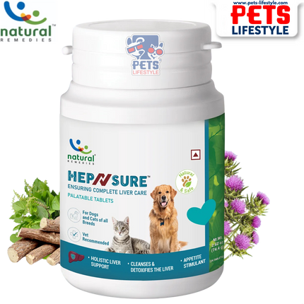 Natural Remedies HepNsure – Comprehensive Liver Support Supplement for Dogs and Cats