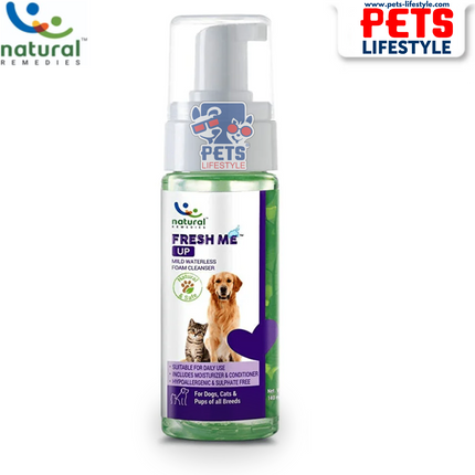 Natural Remedies Fresh Me Up Waterless Dry Shampoo for Dogs and Cats