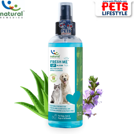 Natural Remedies Fresh Me Up Bloom Dry Shampoo for Dogs and Cats