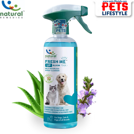Natural Remedies Fresh Me Up Bloom Dry Shampoo for Dogs and Cats