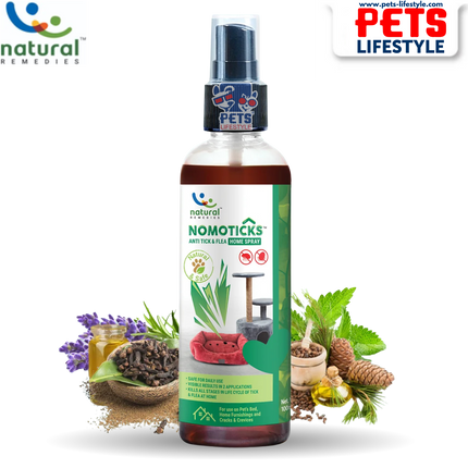 Natural Remedies NomoTicks Home Spray – Anti-Tick & Flea Spray