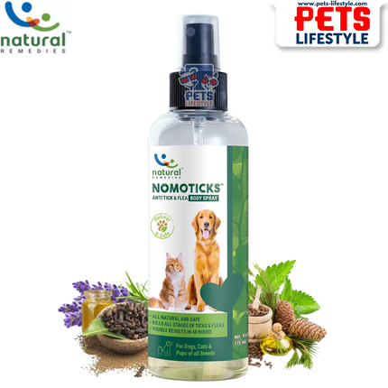 Natural Remedies NomoTicks Body Spray – Anti-Tick & Flea Spray