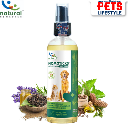 Natural Remedies NomoTicks Body Spray – Anti-Tick & Flea Spray