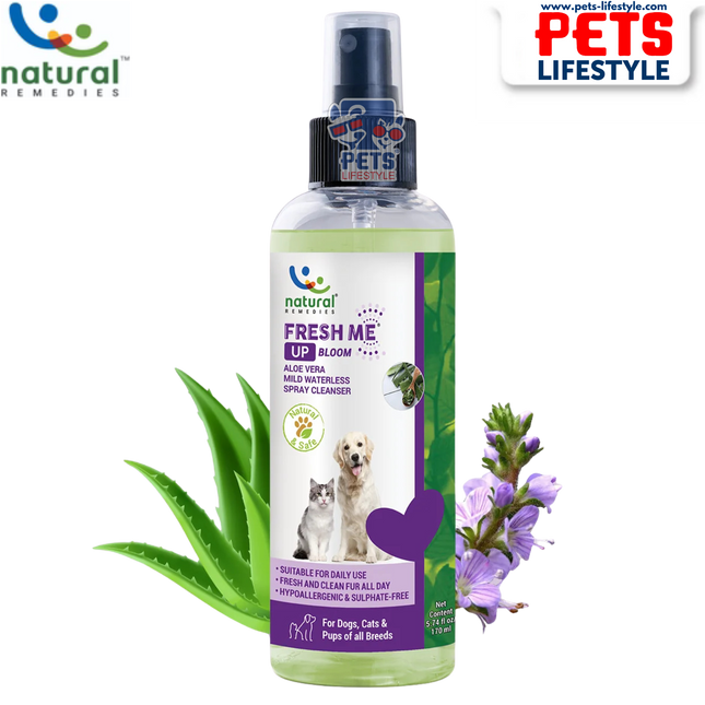 Natural Remedies Fresh Me Up Bloom Aloevera Cleanser for Dogs and Cats