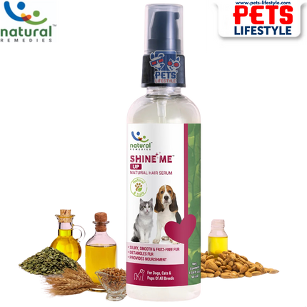 Natural Remedies Shine Me Up Hair Serum for Dogs and Cats