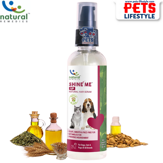 Natural Remedies Shine Me Up Hair Serum for Dogs and Cats