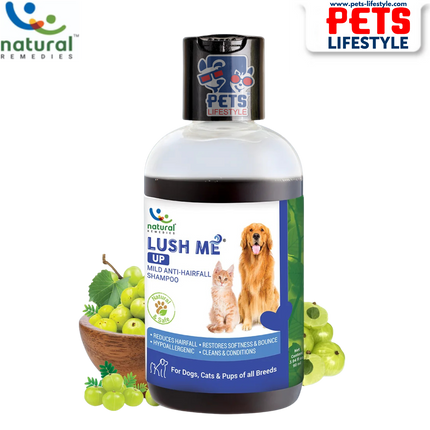 Natural Remedies Lush Me Up Anti Hairfall Shampoo for Dogs and Cats