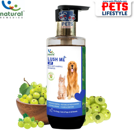 Natural Remedies Lush Me Up Anti Hairfall Shampoo for Dogs and Cats