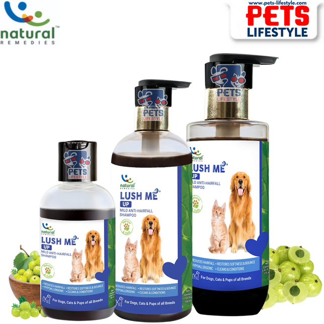 Natural Remedies Lush Me Up Anti Hairfall Shampoo for Dogs and Cats