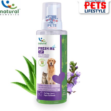 Natural Remedies Fresh Me Up Waterless Dry Shampoo for Dogs and Cats