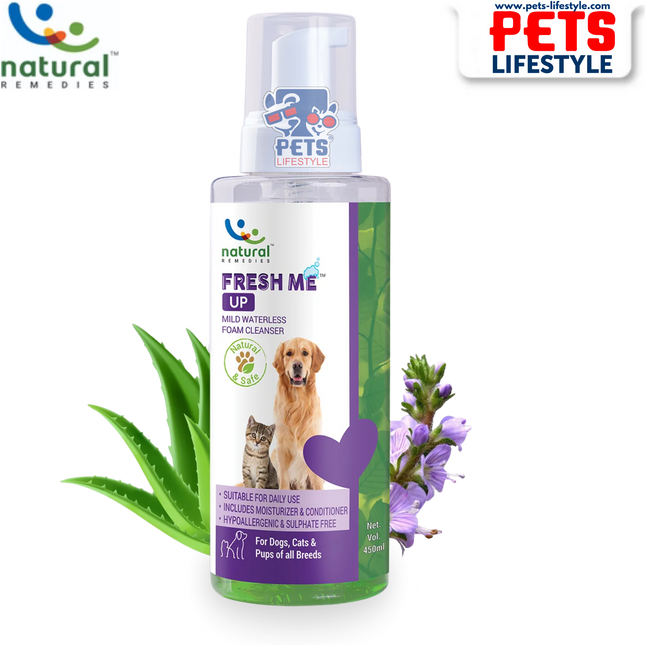 Natural Remedies Fresh Me Up Waterless Dry Shampoo for Dogs and Cats