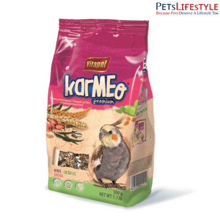 Vitapol Karmeo Bird Food Complete Food for Cockatiel 500 gm