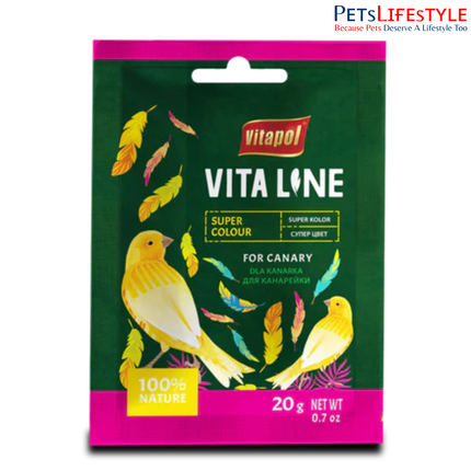 Vitapol Vitaline Feed Supplement Super Colour Sachet 20g