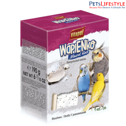 Vitapol XL Mineral Block For Birds – Shell 190 gm