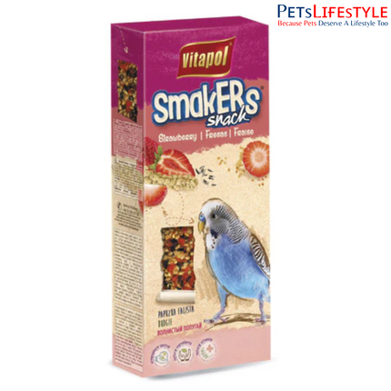 Vitapol Standard Smakers Strawberry for Budgie 90g