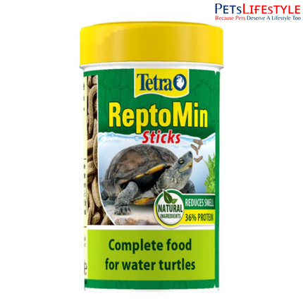 Tetra ReptoMin Sticks Complete Food for Water Turtles with Natural Ingredients 22 Gram Pack