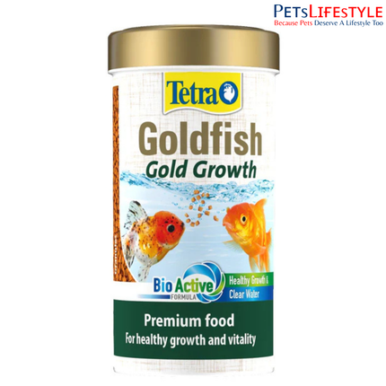 Tetra Goldfish Gold Growth Premium Granules for Goldfish Growth, Health & Vitality BioActive Formula 113 Gram