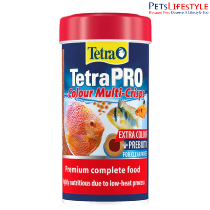 Tetra TetraPRO Colour Multi-Crisps Premium Fish Food with Carotenoids & Prebiotics for Colour Enhancement 45 Gram