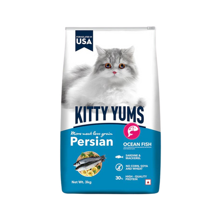Kitty Yums Dry Persian Cat Food - Ocean Fish
