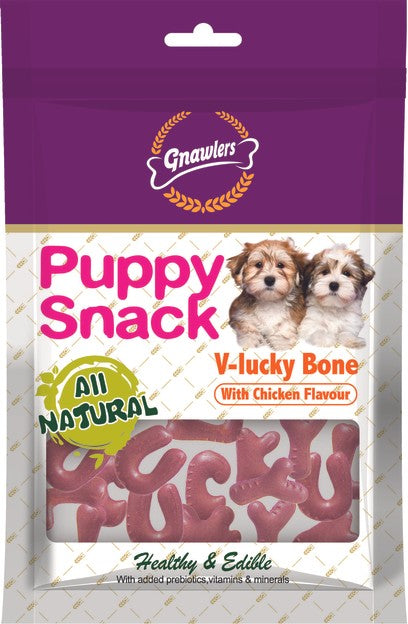 Gnawlers Chicken V-Lucky Bone Dogs Treat, 270 g