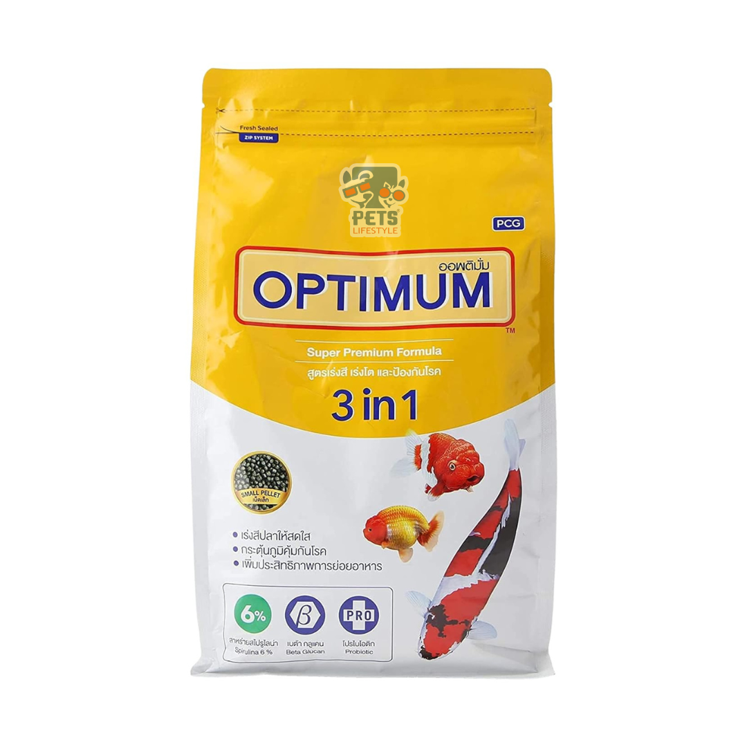 Optimum 3 in 1 Super Premium Fish Feed 800 grams Online In India