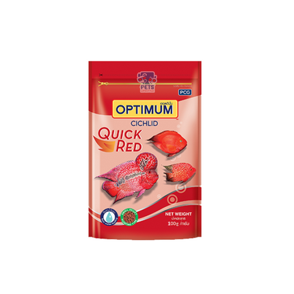 Optimum Cichlid Quick Red Fish Food - 100 gm