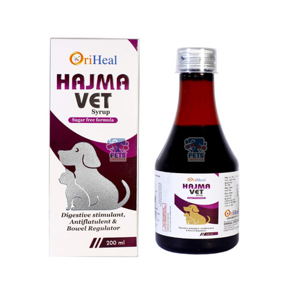 OriHeal Hajma Vet Syrup for Dogs Pups & Cats 200ML