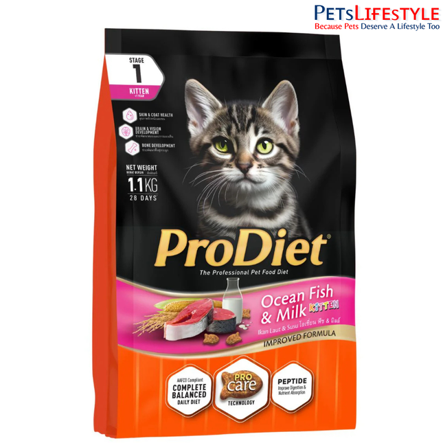 ProDiet Kitten Ocean Fish & Milk Dry Cat Food